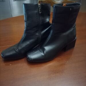 French Connection Black Heeled Boots